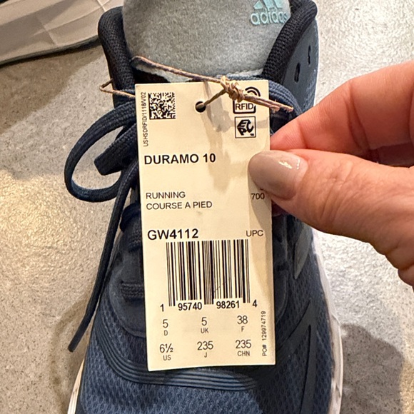 Adidas Men's Navy Athletic Sneakers - Picture 7 of 7